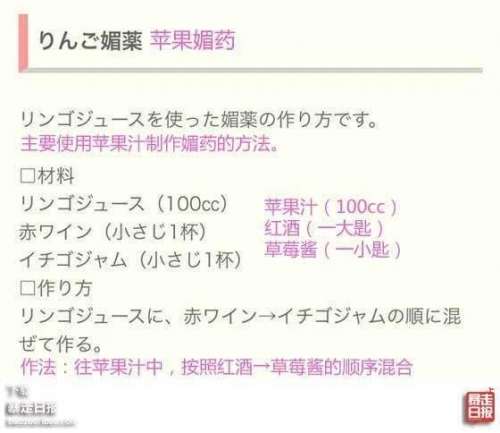 网传用苹果橘子草莓就能做出媚药 媚药食谱图