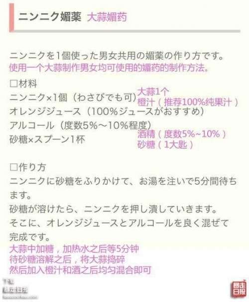 网传用苹果橘子草莓就能做出媚药 媚药食谱图