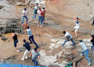 上饶王家坝村恶性伤人事件照片