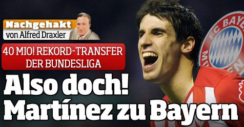 曝西班牙国脚确定转会拜仁 4000万身价创德甲