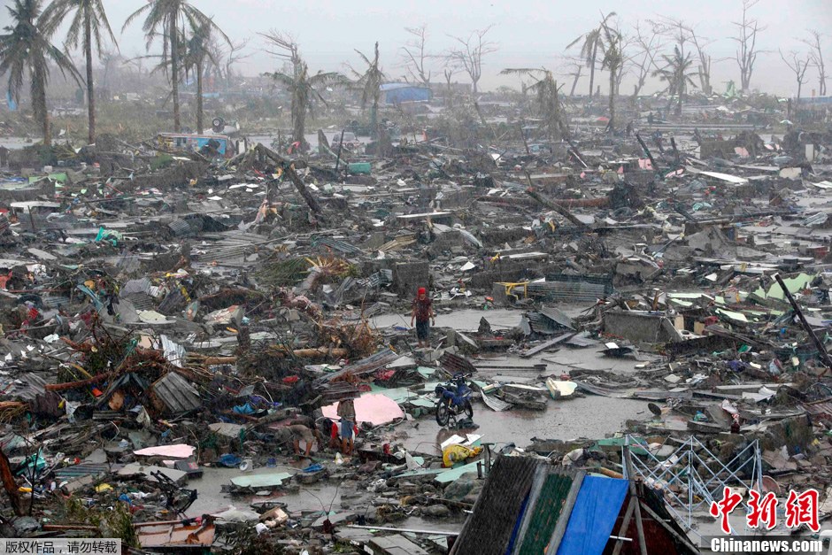 超强台风海燕重创菲律宾