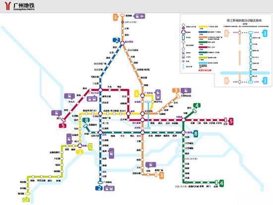 广州地铁线路图片