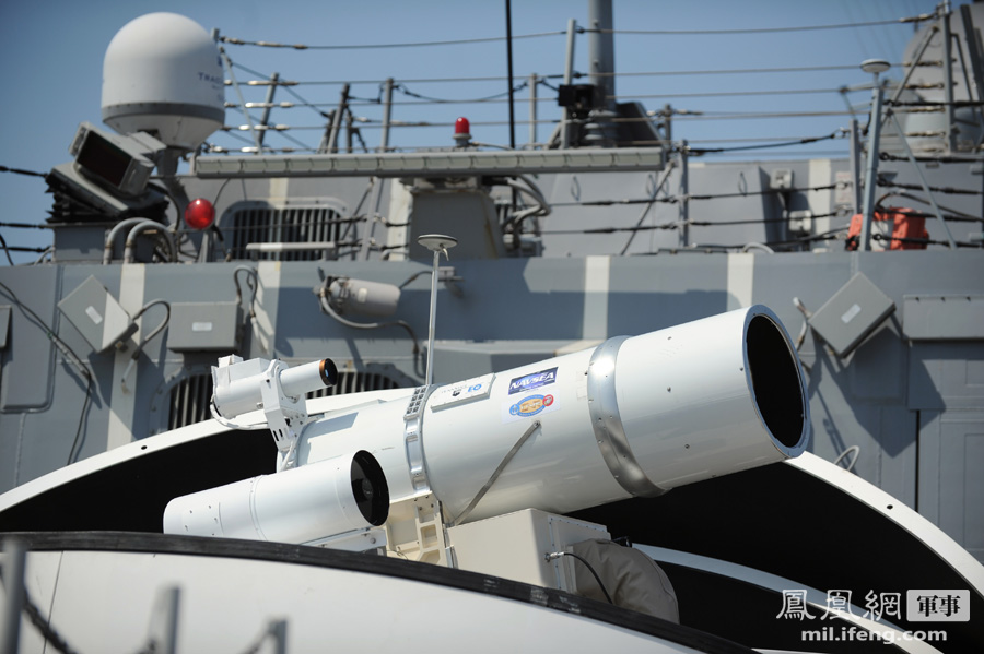 美国海军测试舰载激光近程防御武器系统(LaW