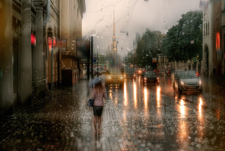 俄罗斯摄影师拍摄绝美城市雨景 色彩堪比油画河南频道凤凰网 