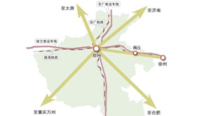 2014下半年郑州加快构建'米'字形高铁网