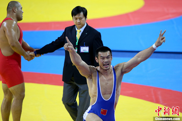 全运会男子120公斤级古典式摔跤决赛 刘德利夺