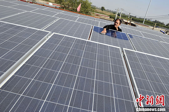 山西农民自建光伏电站成功入网
