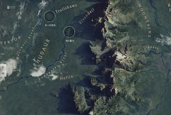 滚动新闻 > 正文  谷歌推出了《霍比特人:史矛革荒漠》的"中土地图"