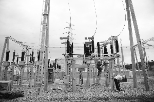 　　宁都新建的110千伏变电站