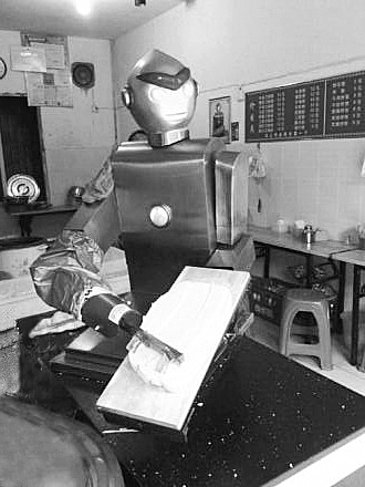 奥特曼当了削面师傅|机器人|照片