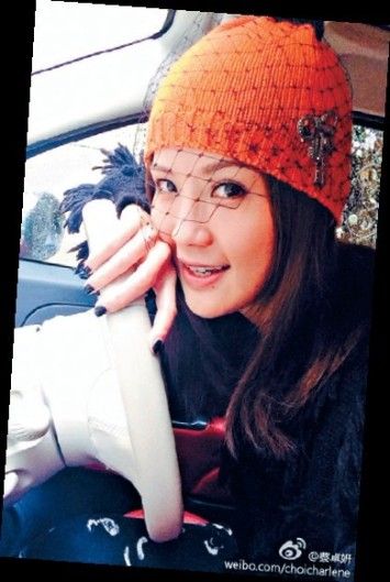 蔡卓妍考驾照 借容祖儿爱车冒雨驾驶