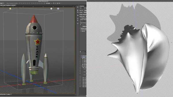 Photoshop升级 支持3D打印建模