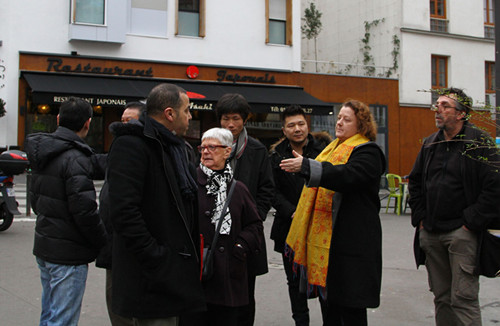 巴黎20区区长走访华人商家 了解治安卫生问题