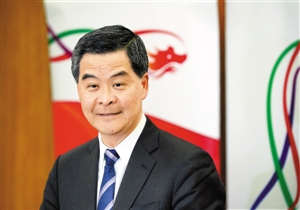 梁振英:国家是高铁 香港是车轮|香港|梁振英