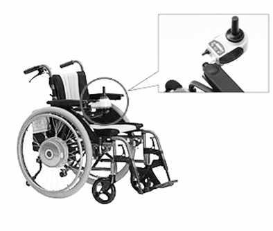 日本雅马哈生产的智能电动轮椅,手柄控制非常便捷.