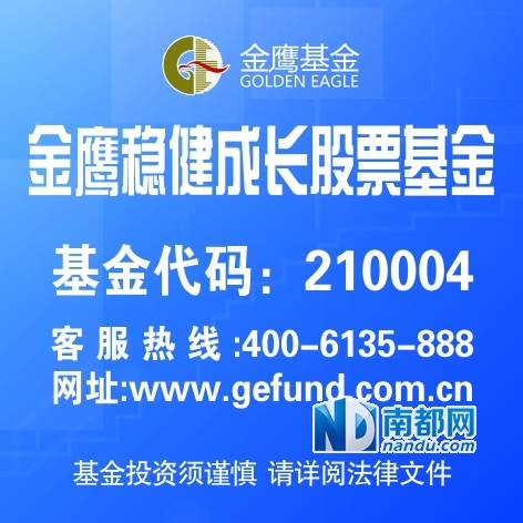 金鹰:基金业绩分化,金鹰稳健成长稳居优等生