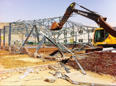 兰州大砂坪2000余平方米违建被拆|驾驶|拆除