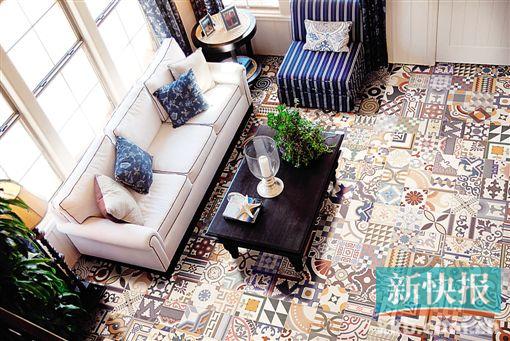 彩色花砖(22cm×22cm)    参考价格:165元/片   品牌:Realonda         地点:马会家居尚御建材