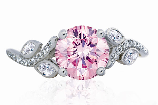 de beers adonis rose粉钻戒指
