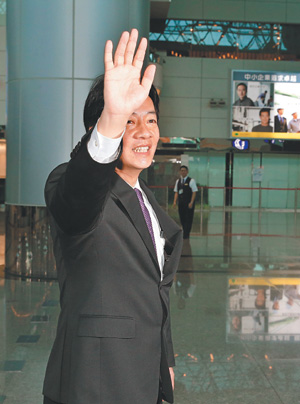 首次登陆的民进党籍台南市长赖清德。联合报图