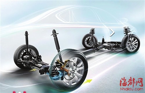 新世代天籁上搭载有梯形控制臂独立悬挂