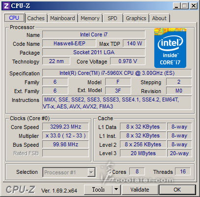 CPU Z数据