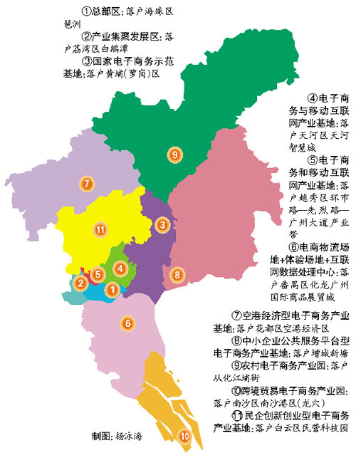 广州规划11个电商集聚区 琶洲成总部区