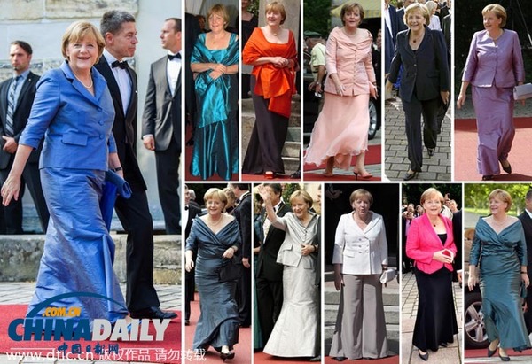 德国总理默克尔服装秀。(图片来源:东方IC)