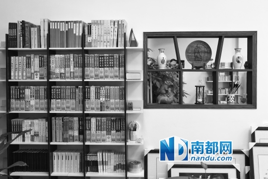 ●由何虹育一手筹备的明德传统文化书屋，位于番禺市桥。