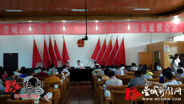 长沙市望城区政协通报领导班子民主生活会情况