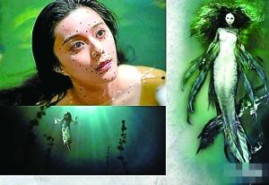 范冰冰借助动作捕捉技术扮演美人鱼