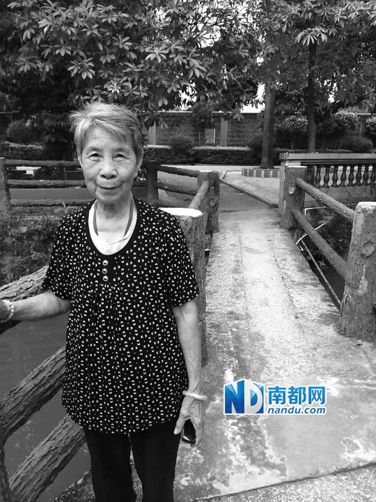 洪婆婆在北水村生活了快六十年。南都记者 何奎山 实习生 王少桃 摄