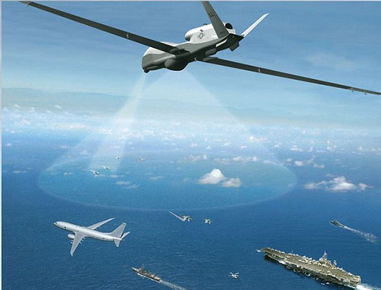 美军巨型无人机横跨北美大陆 比波音737还大(