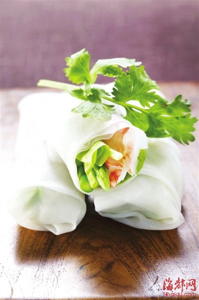 越南春卷是东南亚元素餐厅的明星菜品