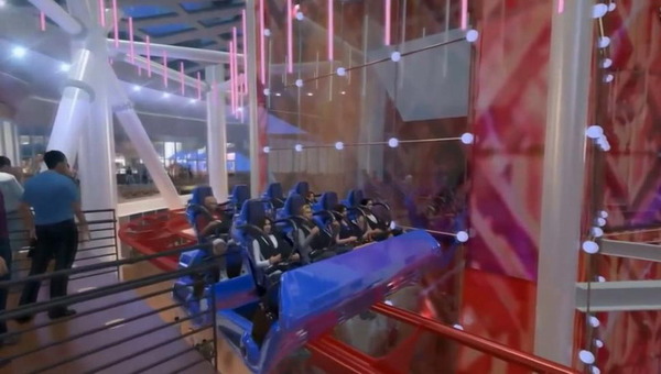 　　Skyscraper过山车周边将建设大型娱乐城。（网页截图）