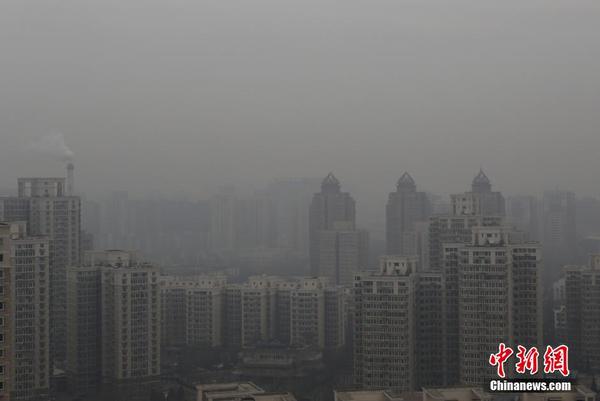 北京新年首轮霾来袭 霾黄色预警信号持续|气象