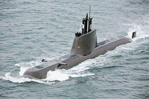资料图：韩国“张保皋”级常规潜艇
