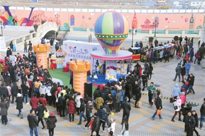 1月25日,永泰地产投资百亿级综合体哈尔滨永泰城开业。资料图片