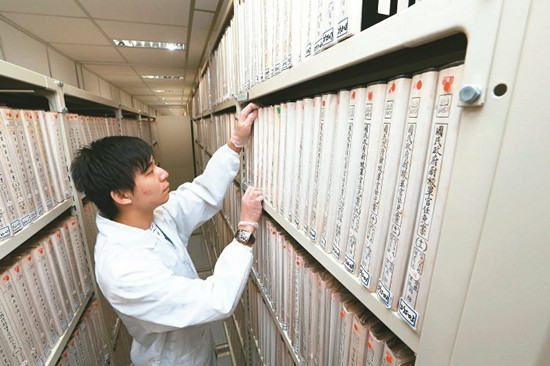 台湾档案局档案约16公里长 相当于31座台北1