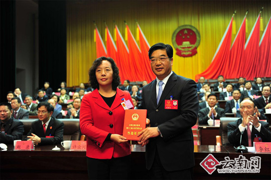 杨宁成大理白族自治州第一任女州长 记者秦蒙琳 摄
