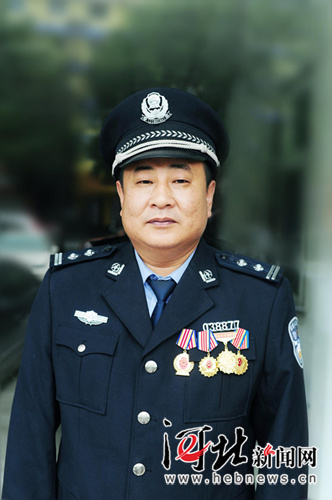 保定市公安局刑警支队副支队长肖今朝（河北省公安厅供图）