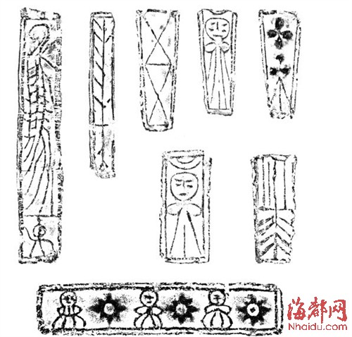出土的墓砖图有人形纹、花叶纹、兽形纹等纹饰