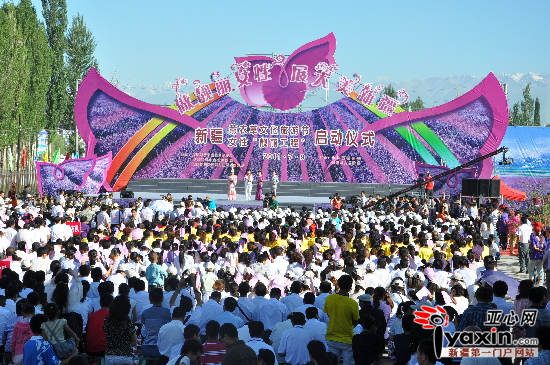 首届薰衣草文化旅游节在解忧公主薰衣草园成功举办。