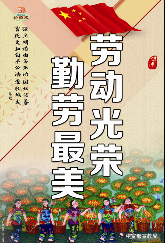 图说我们的价值观:劳动光荣 勤劳最美