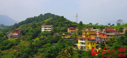 福建美丽乡村“中国永春拳第一村”大羽村。（姚德纯 摄）