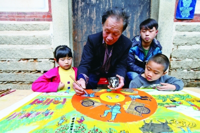 翔安农民画 朱毅力 摄