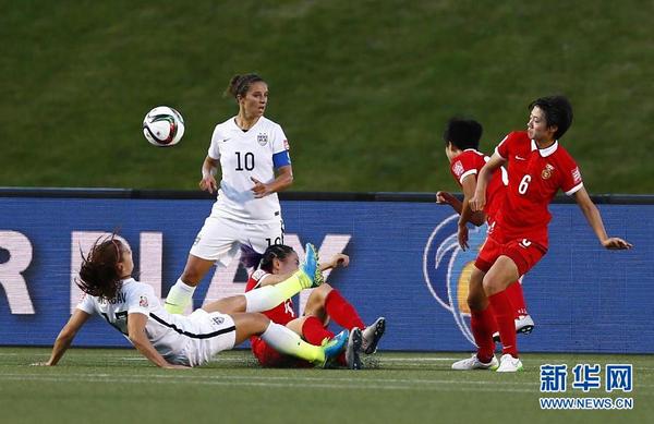 女足世界杯 中国队0比1不敌美国 无缘4强|女足