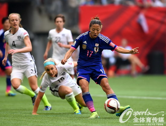 组图:2015女足世界杯决赛 美国5 2击败日本队