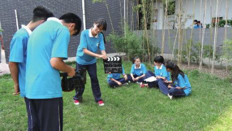 中学生拍微电影火爆校园|学生|校园