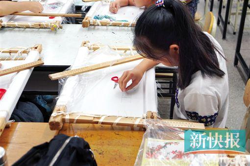 来荔湾区青少年宫飞针走线学广绣|课程|学生